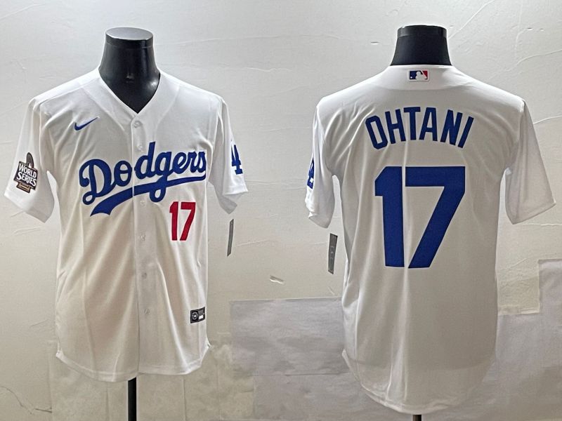 Men Los Angeles Dodgers 17 Ohtani White Game 2025 Nike MLB Jersey style 03092